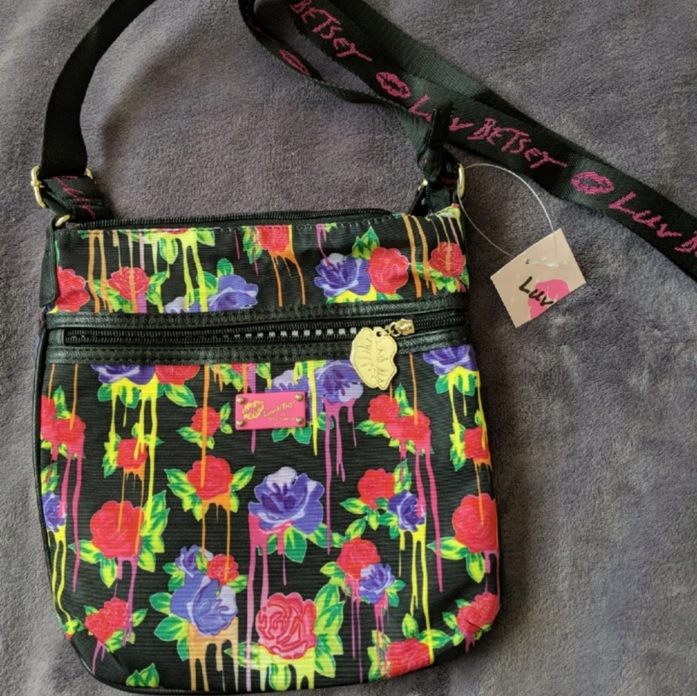 Luv Betsey rose crossbody bag